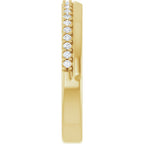 Bezel-Set Accented Engagement Ring or Band