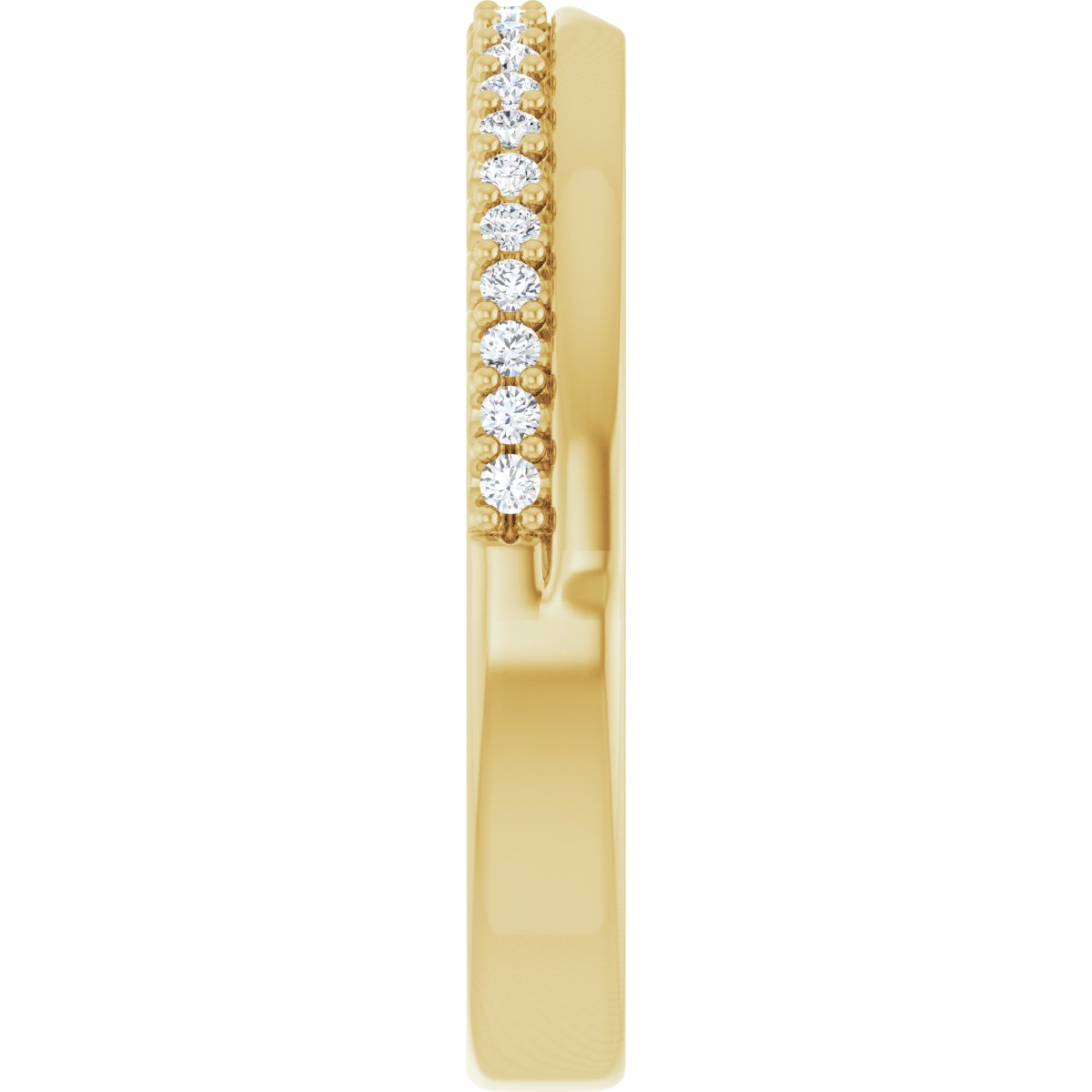 Bezel-Set Accented Engagement Ring or Band
