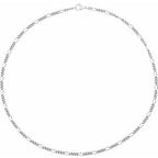 3.6 mm Curbed Figaro Chain
