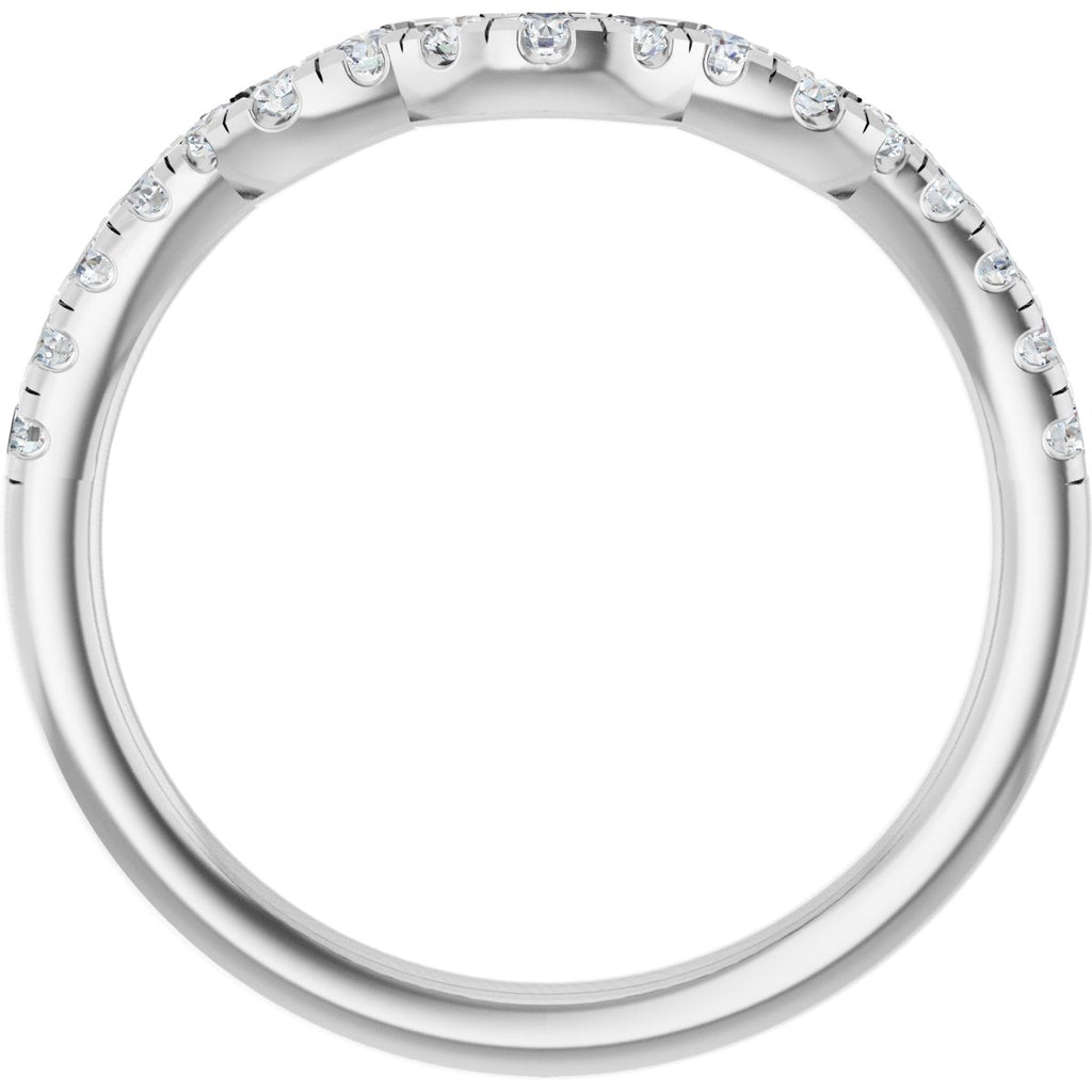 Double Claw-Prong Three-Stone Engagement Ring or Band