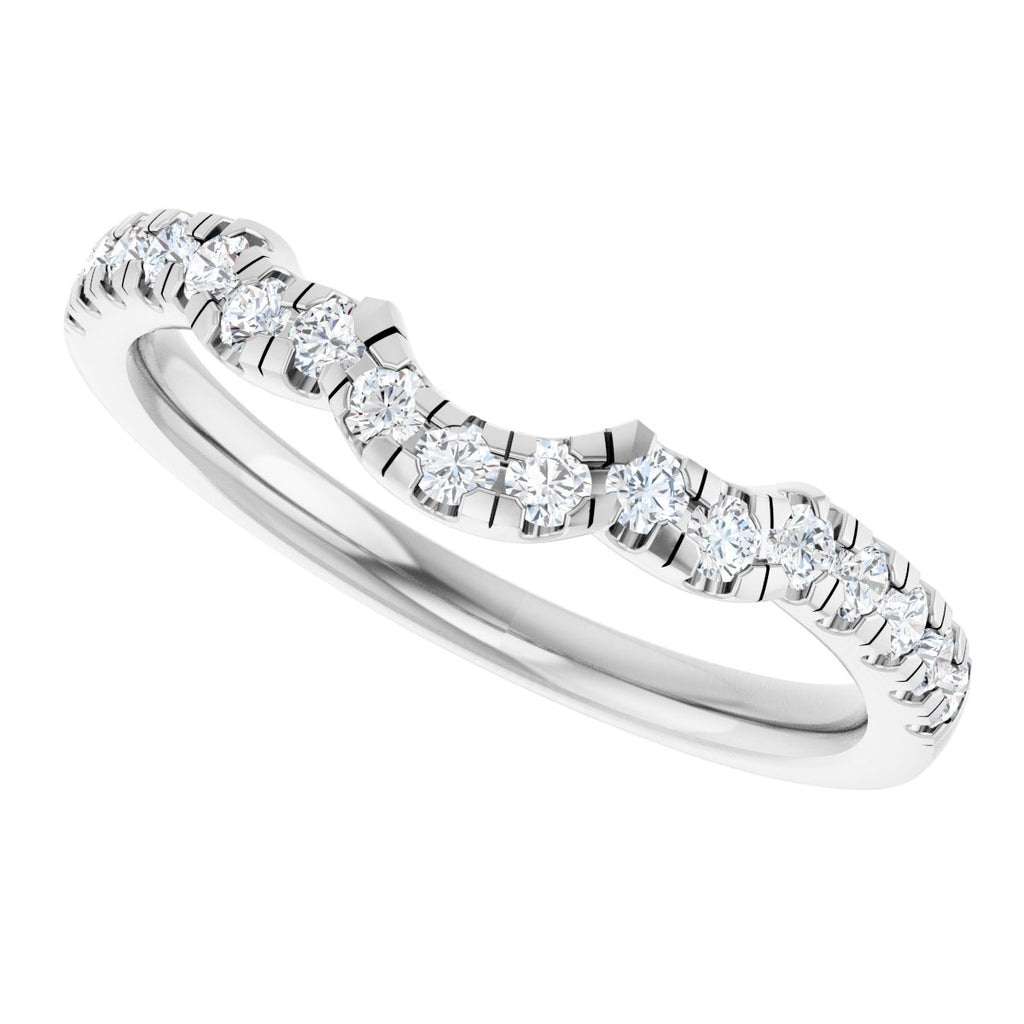 Double Claw-Prong Three-Stone Engagement Ring or Band
