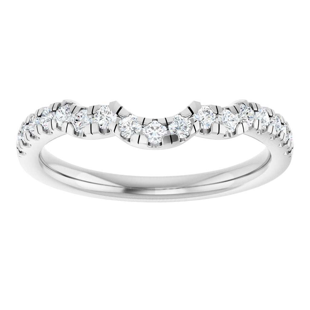 Double Claw-Prong Three-Stone Engagement Ring or Band