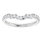 Double Claw-Prong Three-Stone Engagement Ring or Band