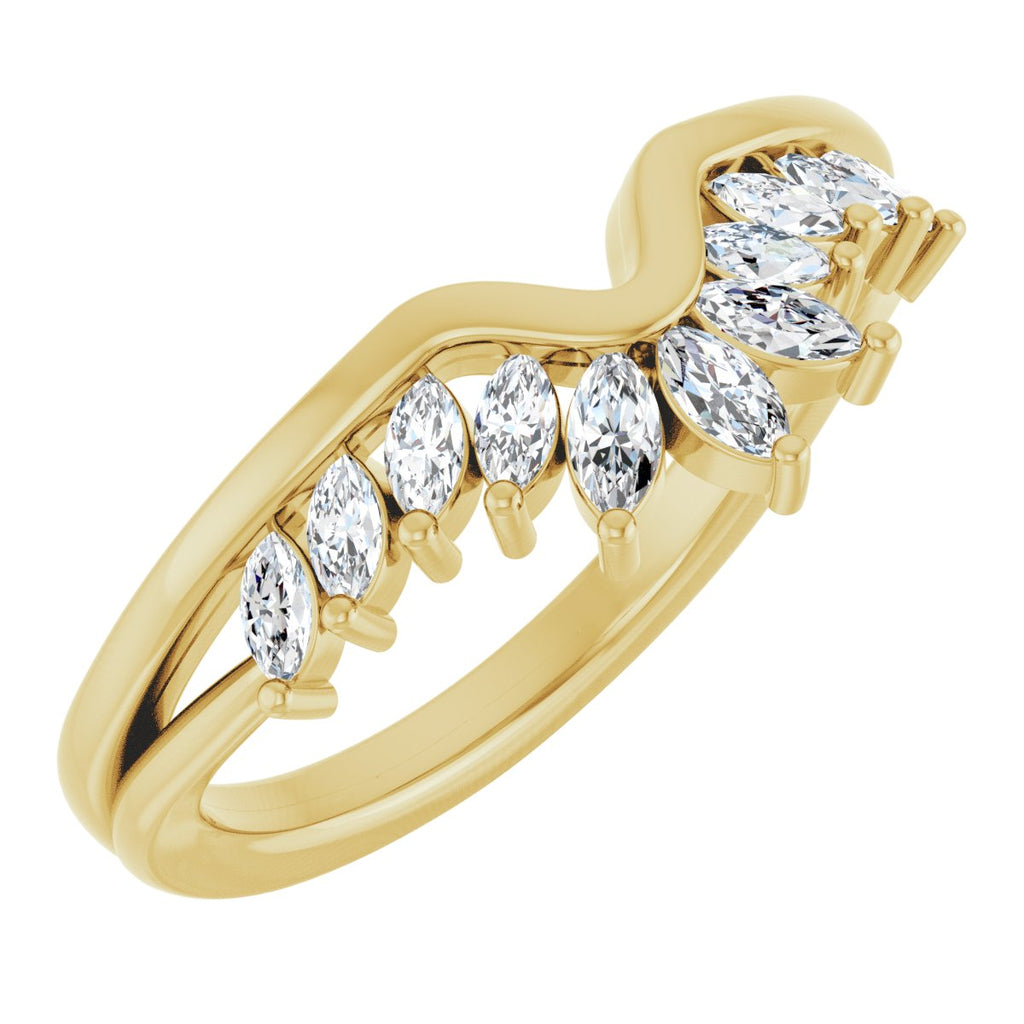 Accented Engagement Ring or Band