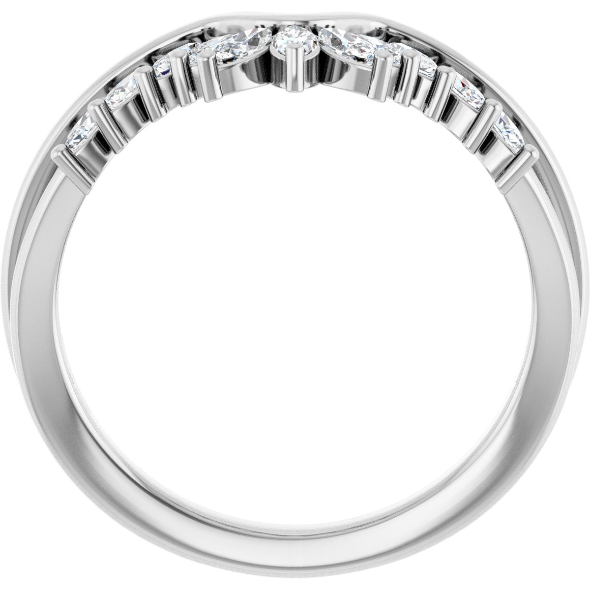 Accented Engagement Ring or Band