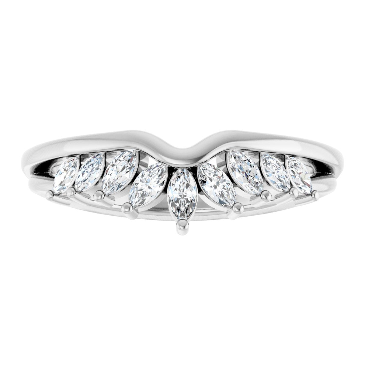 Accented Engagement Ring or Band