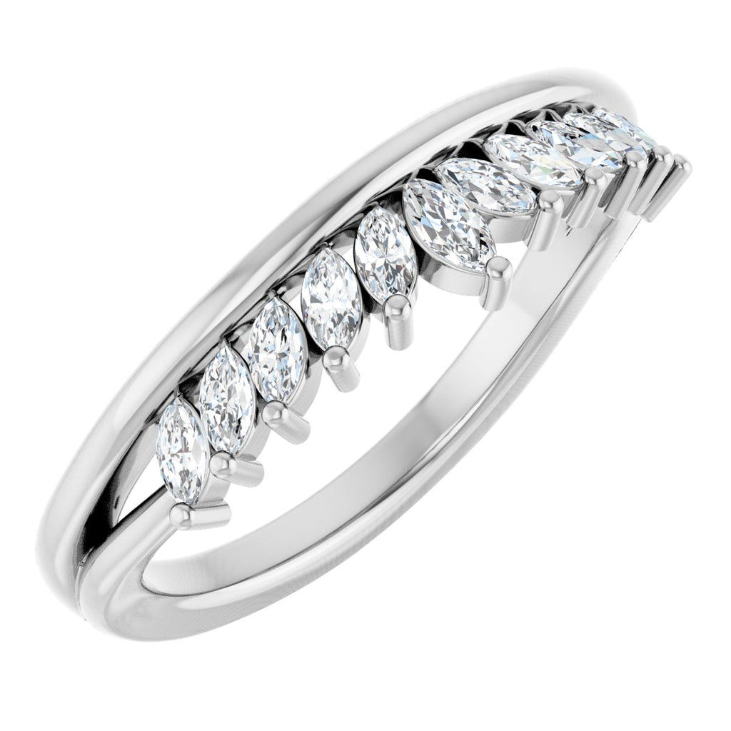 Accented Engagement Ring or Band