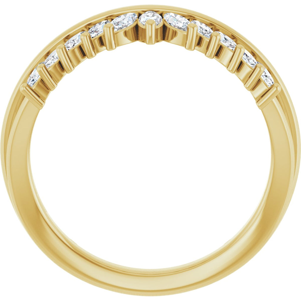 Accented Engagement Ring or Band