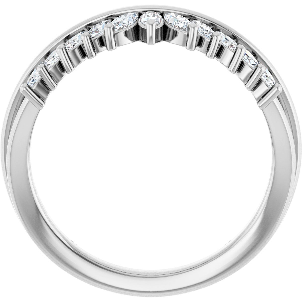 Accented Engagement Ring or Band