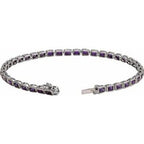 Bezel-Set Line Bracelet