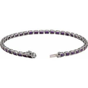 Bezel-Set Line Bracelet