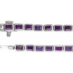 Bezel-Set Line Bracelet