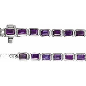 Bezel-Set Line Bracelet