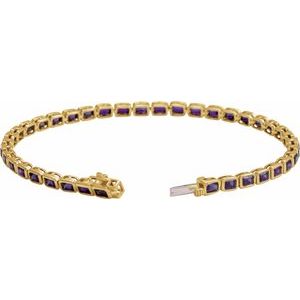Bezel-Set Line Bracelet