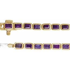 Bezel-Set Line Bracelet