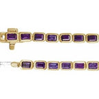 Bezel-Set Line Bracelet