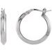 Knife-Edge Tube Hoop Earrings