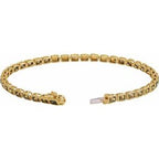 Bezel-Set Line Bracelet