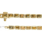 Bezel-Set Line Bracelet