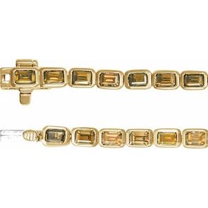 Bezel-Set Line Bracelet