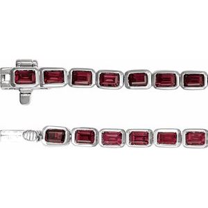Bezel-Set Line Bracelet
