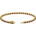 Bezel-Set Line Bracelet