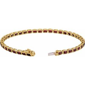 Bezel-Set Line Bracelet