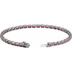 Bezel-Set Line Bracelet