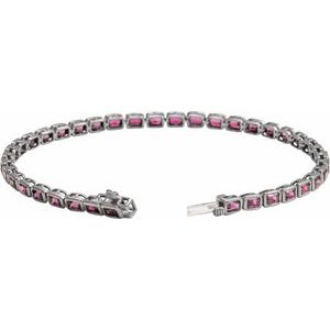 Bezel-Set Line Bracelet