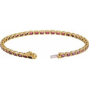 Bezel-Set Line Bracelet