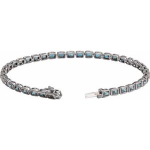 Bezel-Set Line Bracelet