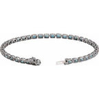 Bezel-Set Line Bracelet