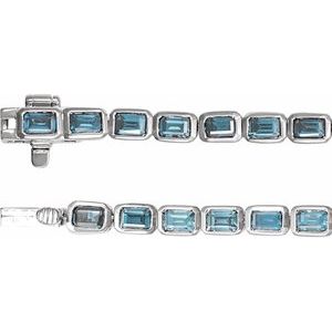 Bezel-Set Line Bracelet