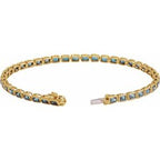 Bezel-Set Line Bracelet
