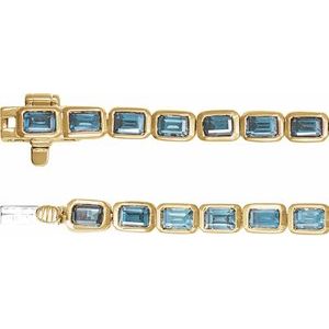 Bezel-Set Line Bracelet