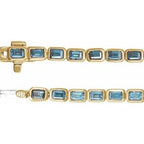 Bezel-Set Line Bracelet