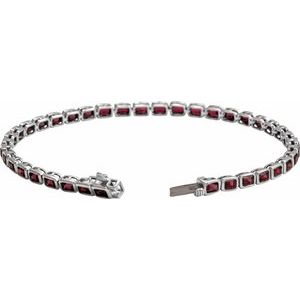 Bezel-Set Line Bracelet