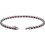 Bezel-Set Line Bracelet