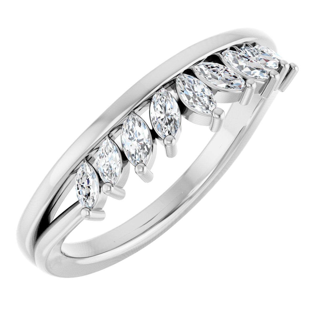 Accented Engagement Ring or Band