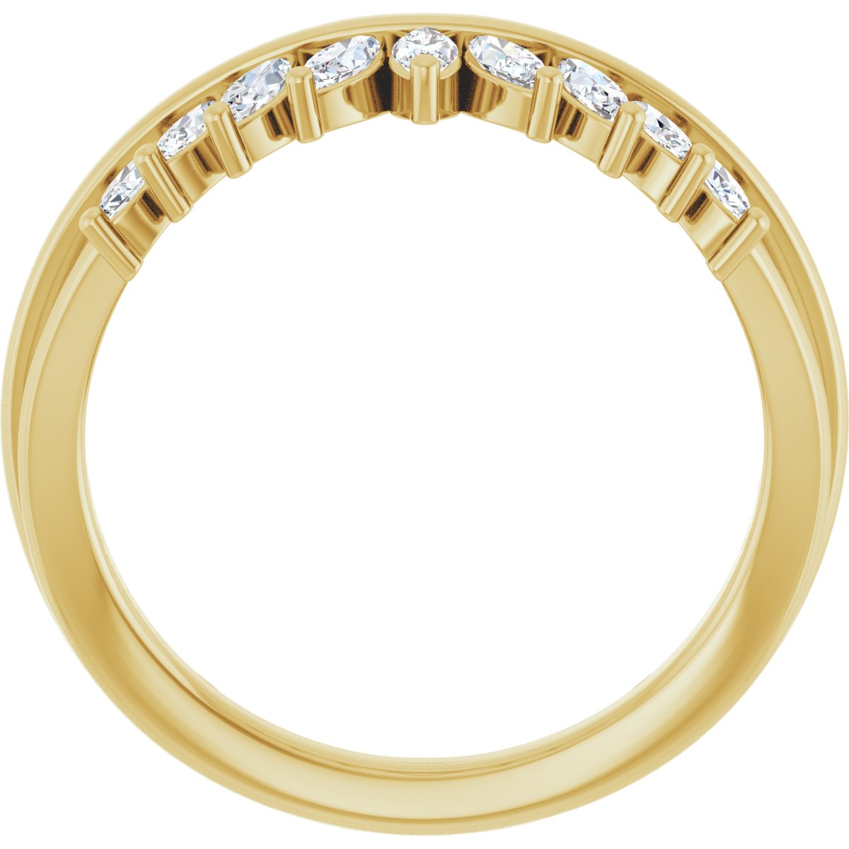 Accented Engagement Ring or Band