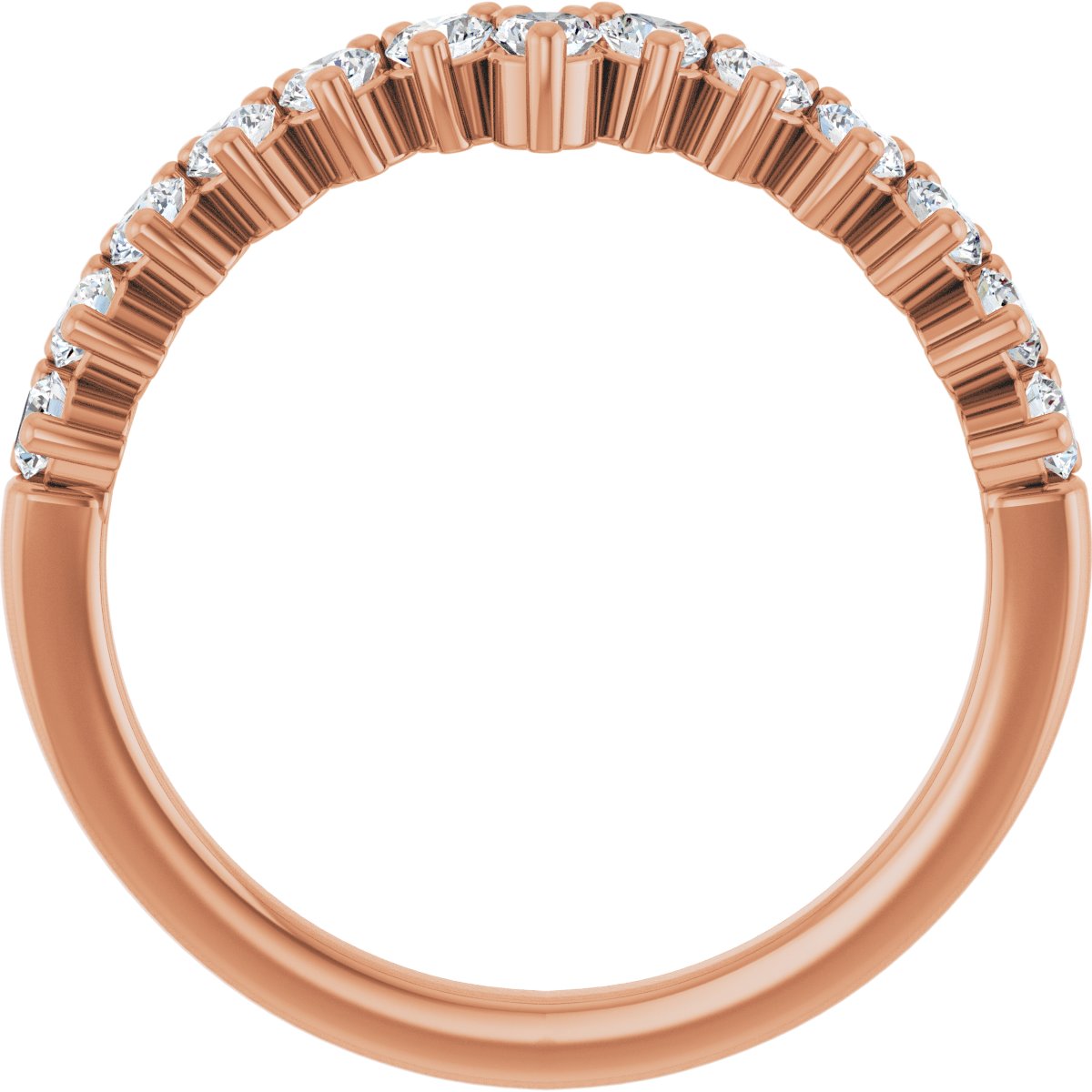 Accented Double-Row Engagement Ring or Band