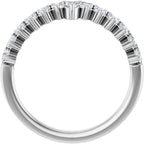 Accented Double-Row Engagement Ring or Band
