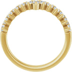 Accented Double-Row Engagement Ring or Band