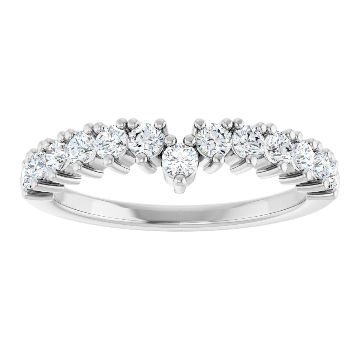 Accented Double-Row Engagement Ring or Band