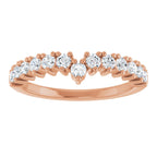 Accented Double-Row Engagement Ring or Band