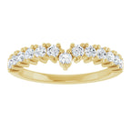 Accented Double-Row Engagement Ring or Band