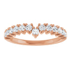 Accented Double-Row Engagement Ring or Band