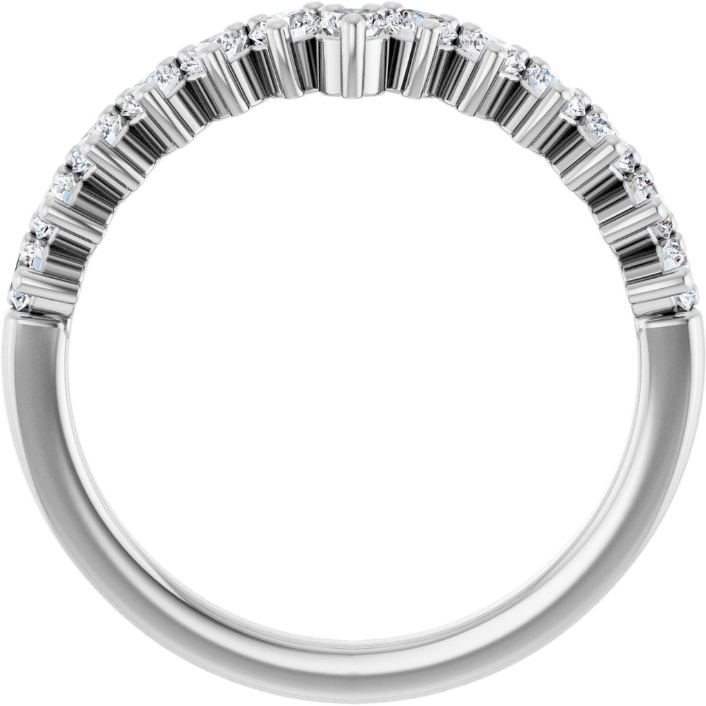 Accented Double-Row Engagement Ring or Band