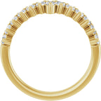 Accented Double-Row Engagement Ring or Band