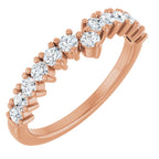 Accented Double-Row Engagement Ring or Band
